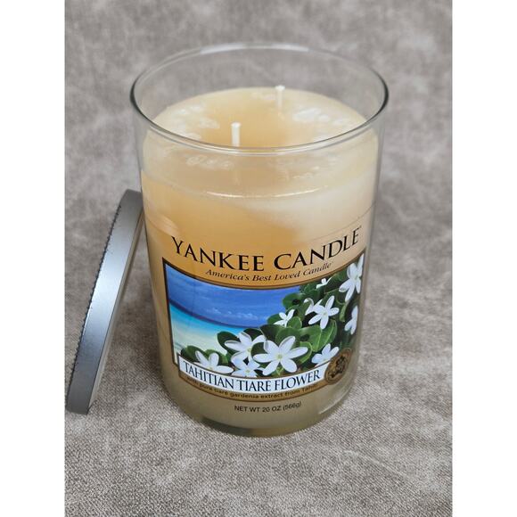 Yankee Candle Tahitian Tiare Flower Large Jar Candle ~ Large Tumbler 2 Wick - Picture 1 of 3
